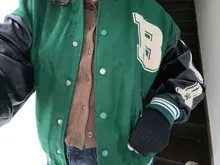 Jackets Mens Coats Color-Block Baseball Harajuku-Streetwear Bone-Patchwork Unisex Hip-Hop