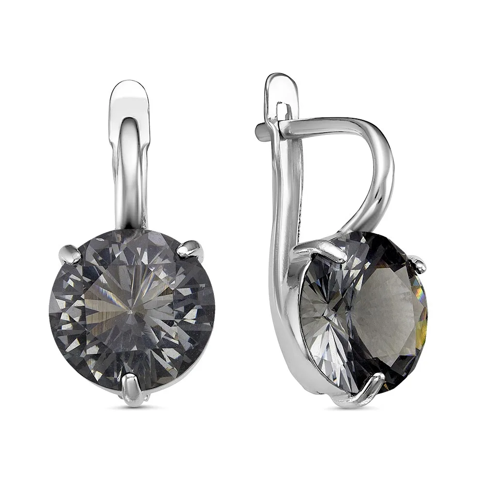 Earrings 925 silver plating-родирование insert-artificial alexandrite | Украшения и аксессуары