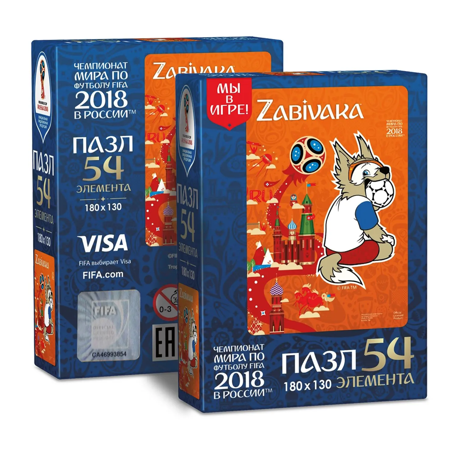 Пазл 2018 FIFA World Cup Russia TM Забивака (03785) 54 элемента в ассортименте