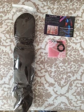 Pelo AISI sintético negro largo, cola de caballo ondulada, extensión de cola de caballo con cordón, estilo africano y americano, resistencia al calor