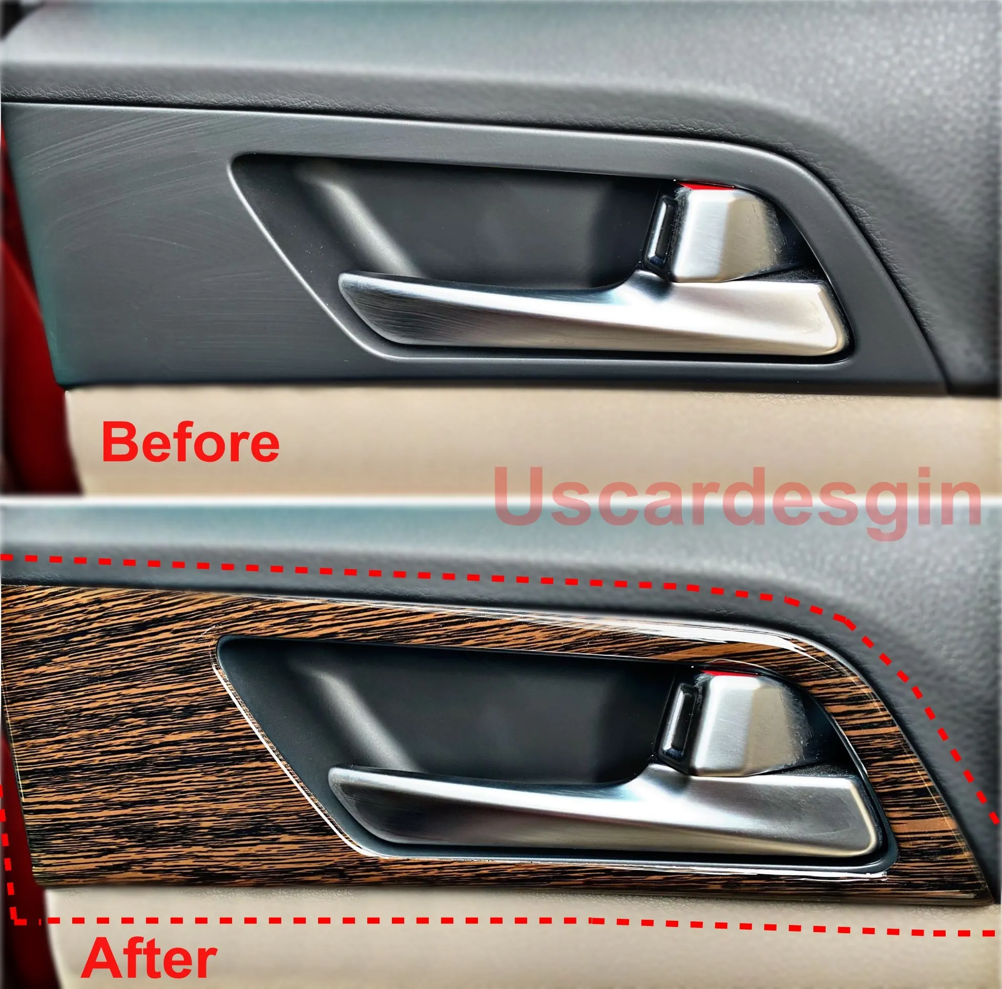 

Декорирование двери для Hyundai Tucson 2015-2020, автомобильные аксессуары, ручка, оконное управление, черное фортепиано, углеродное дерево,