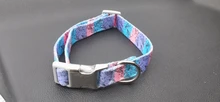 Dog-Personalized-Collar Cloth Reflective Metal Diving Collars Black Buckle Large Medium