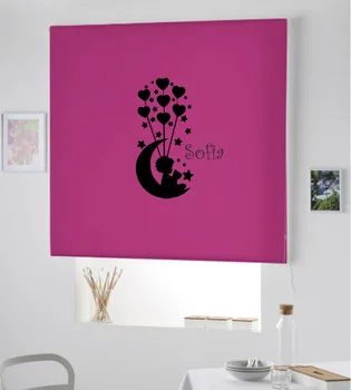 

Blind Iroa customizable Child/Girl in Moon! ROLLER BLINDS TRANSLUCENT! (FUCHSIA 100X175)
