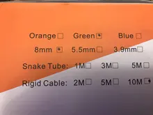 Endoscopio con cámara HD 1080P, tubería de alcantarillado industrial, reparación de automóviles, sonda de motor, cámara de dragado impermeable, 2M, 5M10M