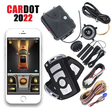 

Cardot Smart Phone App Control Pke Remote Engine Start Stop Push Start Keyless Entry Car Alarm System For Brazil Or Russian