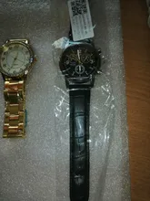 Reloj con correa de cuero para hombre, pulsera de cuarzo con rayos azules neutros, regalo Original Masculino