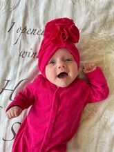 Gorro infantil para bebé con flores, turbante para la cabeza infantil, gorro para niño recién nacido, gorro para niño de 0 a 18m