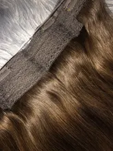 VeSunny-máquina de extensiones de cabello humano Remy, 100% de cabello humano auténtico Rubio Invisible, con 2 Clips, Halo