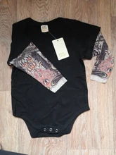 Pelele para recién nacido de 3 a 36 meses, niño pequeño, niño pequeño, niña, ropa con estampado de tatuajes de manga larga, monos