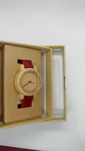 BOBO BIRD-Reloj de madera para hombre y mujer, venta de liquidación, promoción de precio, relojes de pulsera de cuarzo, correa de cuero, masculino