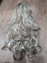 Similler-Peluca de cabello sintético largo ondulado de 22 pulgadas para mujer, pelo Afro de fibra resistente al calor, 18 estilos disponibles, colores combinados