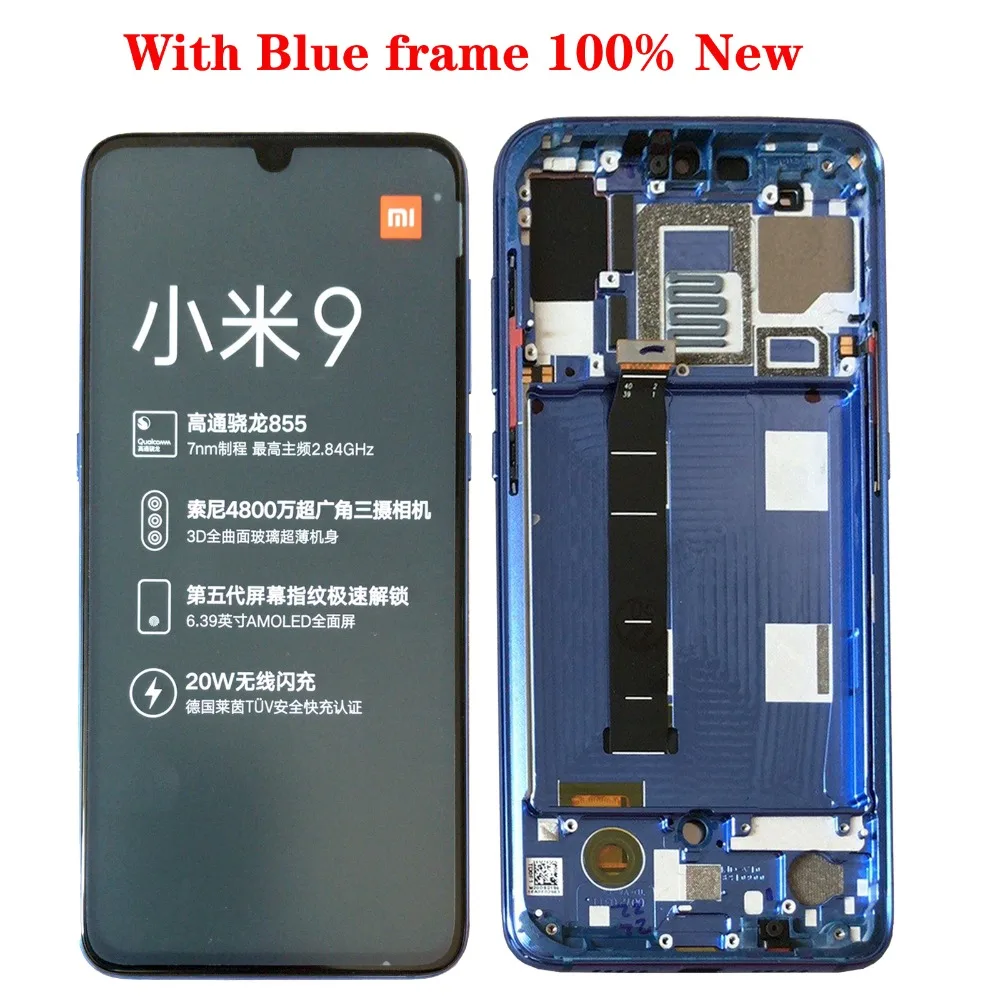 Shyueda супер AMOLED 1080x2340 для Xiaomi mi 9 mi 9 M9 M1903F 6,3" ЖК-дисплей сенсорный экран дигитайзер