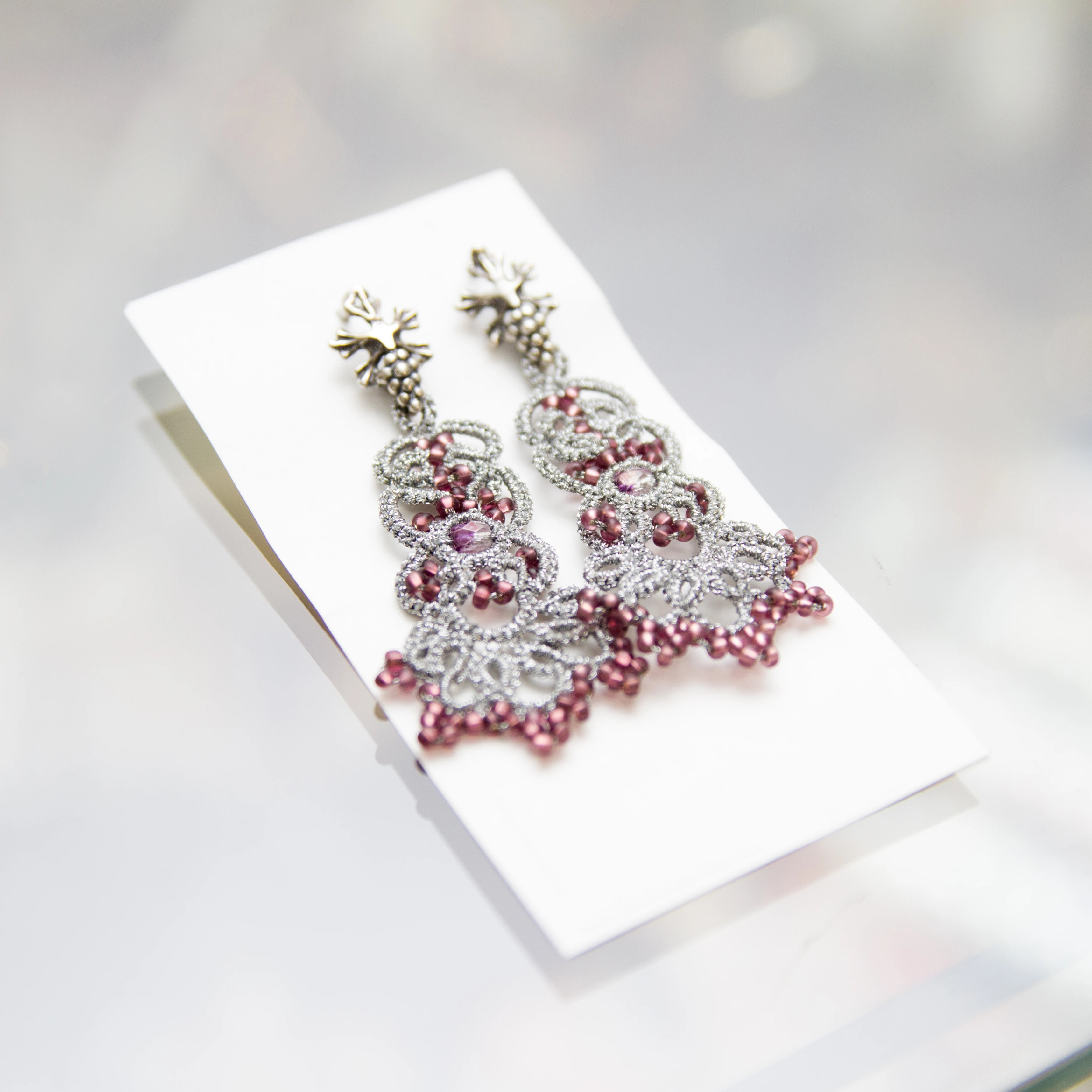 Pendientes "frivolite", pendientes "frivolite"|Pendientes con forma de - AliExpress