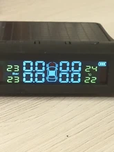 Sistema de control de presión de neumáticos TPMS para coche inteligente, pantalla LCD Digital, sistemas de alarma de seguridad de coche, advertencia de temperatura, ahorro de combustible