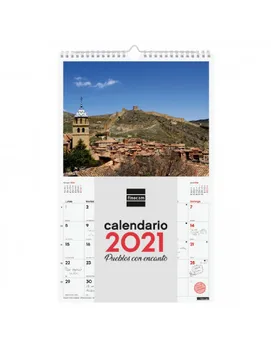 

Annual calendar CAL. Wall ESP25X40 2021puebla. ENCAN +