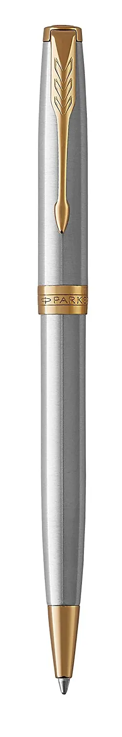 Шариковая ручка Parker Sonnet Stainless Steel GT 1931507 S0809140 | Канцтовары для офиса и дома