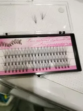 1 caja de 60 extensiones de pestañas 10 mechones de pestañas postizas, pestañas postizas a mano, pestañas al por mayor, envío gratis