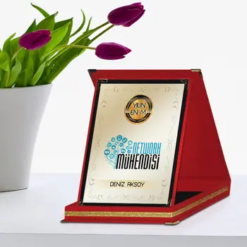 

Personalized Best Network Engineer Red Plaque Award Of The Year