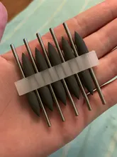 Brocas rotativas de silicona para manicura, accesorios de herramientas de pulido de cutículas, fresa eléctrica, 10 unidades