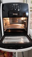 MIUI - Asador de Pollo Eléctrico 5 en 1, Horno de 360º MI-CYCLONE de 10L/12.7QT, Deshidratador Asador LED de gran capacidad, Freidora grande para uso doméstico