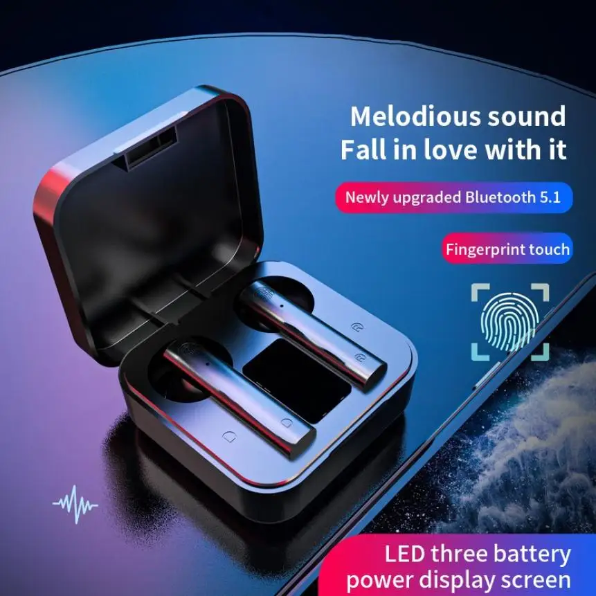TWS беспроводные наушники Bluetooth 5 0 спортивные бизнес гарнитура с микрофоном для