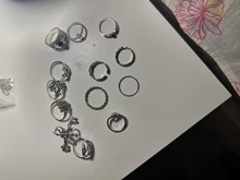 Tocona 14 unids/set Vintage Color de plata antiguo anillo para mujer rosa girasoles Cruz geométrico joyas bohemias 4 кольцо 6391