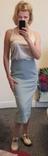 Skirts Women Elegant High-Waist WOTWOY Office Lady Wrapped Female Solid Pencil Mid-Calf