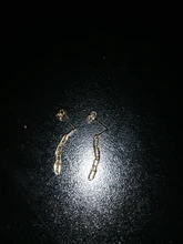 ROXI Ins-Pendientes largos redondos de geometría para mujer, aretes de pisapapeles, Piercing, joyería de plata de ley 925, aretes