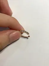 Pendiente falso de cartílago para mujer, pendiente de cristal de circonita, envoltura de oreja con Clip en la oreja