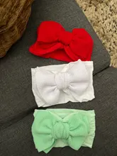 Accesorios para bebé, diadema con lazo para niña pequeña, sombrero sólido para recién nacido, tocado, banda elástica de nailon, accesorios para regalos, 2019