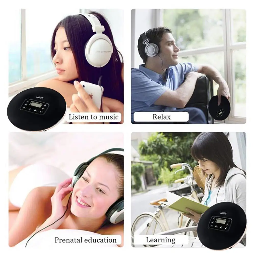HOTT CD711T Rechargeable Bluetooth Portable CD