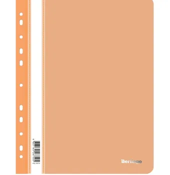 

Folder-folder plastic. Berlingo, orange with perf.