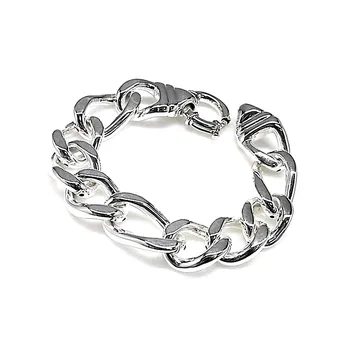 

Law silver bracelet 925m smooth 20cm. Tote electroforming [AB1725]
