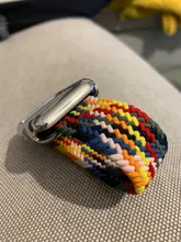 Correa de tela de nailon trenzada para Apple Watch, pulsera elástica de 44mm, 40mm, 38mm y 42mm para iWatch Series 6 SE 5 4 3, 2020