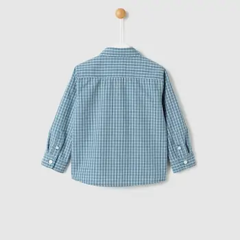 

Baby shirt blue plaid