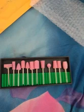 Broca de clavo de cerámica para manicura, 1 Juego de limas de lana de diamante para manicura de cuarzo, herramienta de Arte de uñas GL1560