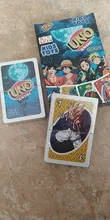 Mattel UNO-Juego de cartas de One Piece, Anime japonés, Naruto, Dragon Ball, Demon Slayer, Cangurera, fiesta familiar, juego de mesa de póker, juguetes para niños