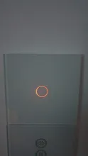 UBARO-Interruptor táctil con Panel de cristal blanco, pulsador estándar europeo de luz Ac230v, 1 Banda, Control único, lámpara de pared