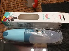 Disney-cuchara para pasta de arroz para bebé, botella de leche de silicona suave, suplemento de alimentos para bebés, artefacto para apretar, cuchara para arroz y fideos