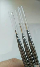 3 piezas de arte de uñas, bolígrafos, pinceles, pintura delineador, puntas 3D, conjunto de pinceles de gel acrílico UV para dibujar, herramienta de manicura para diseño de uñas francés