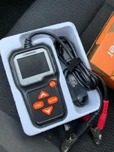 KONNWEI-probador de batería de motocicleta KW650, Analizador de sistema de batería de 12V y 6V, 2000CCA, herramientas de prueba de arranque de carga para el coche