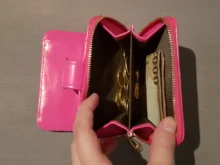 Cartera corta de PU para mujer, monedero pequeño rojo con cremallera y botón, monedero con bolsillo para monedas, gran oferta