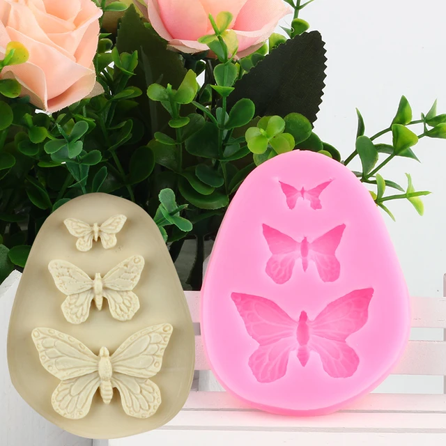 3D Butterfly Fondant Cake Mold Butterfly Shape Silicone Baking Mold  Chocolate Baking Fondant Cake Decorating Tools Resin Mould - AliExpress