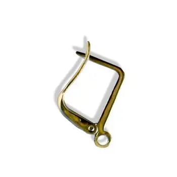 

Ot1516 earring base with English lock, 13,5mm, pack/20 PCs, 'Astra' (gold)