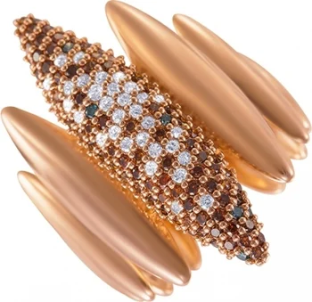 

Jay VI ring with 123 red gold diamonds