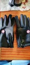 Guantes de invierno para ciclismo, resistentes al viento, Unisex, con pantalla táctil, para deportes, senderismo, dedos completos
