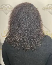 Curly Human Hair Microlinks-Extensions Afro Kinky Brazilian Natural Women I-Tip 3C 3B