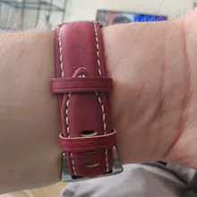 Correa de reloj de cuero mate para hombre y mujer, accesorio de marca de lujo, Vintage, 7 colores, 18mm, 20mm, 22mm, 24mm