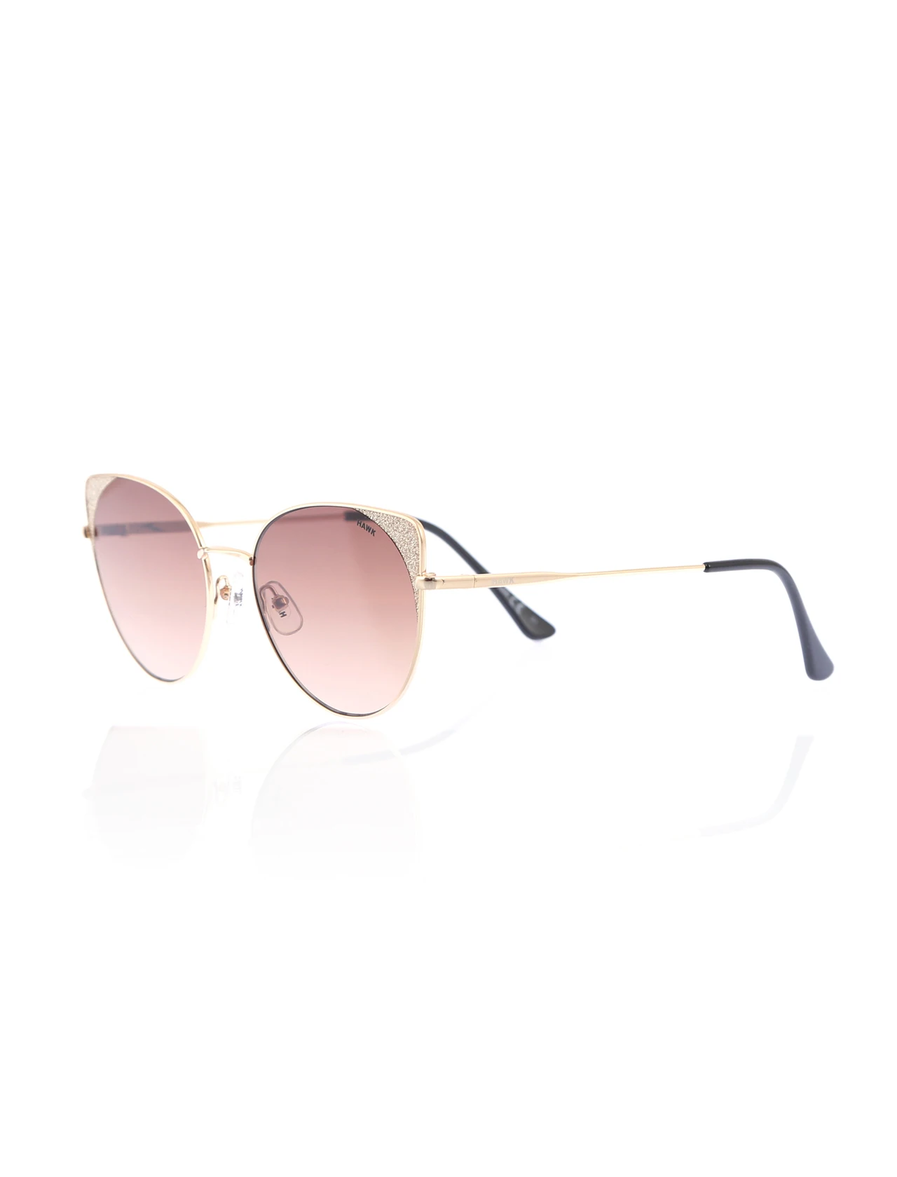 

Women's Sunglasses HW 1779 02 METAL YELLOW ORGANIC BUTTERFLY CAT EYE 57-18-142