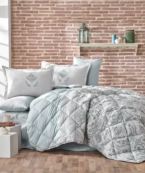 

Romantic and Modern Double Ranforce Sleeping Set Designed from 100% Cotton It consists of 7 pieces (Quilt, sheet, pilowcase (.